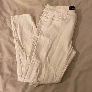 Hollister white boyfriend jeans size 5